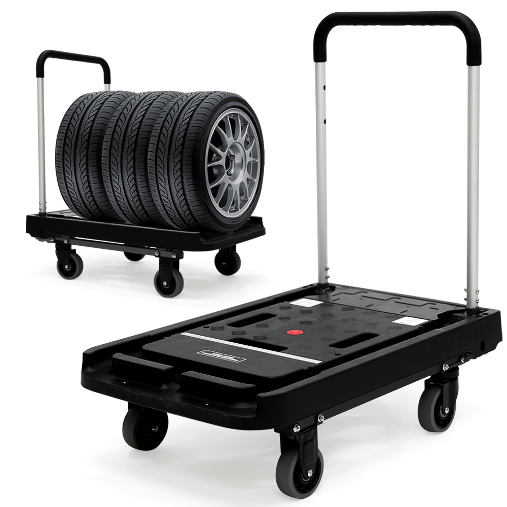 로티홈시스 접이식 카트 쇼핑 마트 폴딩 손수레 핸드 시장 4바퀴 블랙 FW-99FP