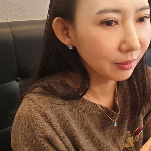 카메오 귀걸이 14k핑크골드 그레이스e - 상세 이미지 4