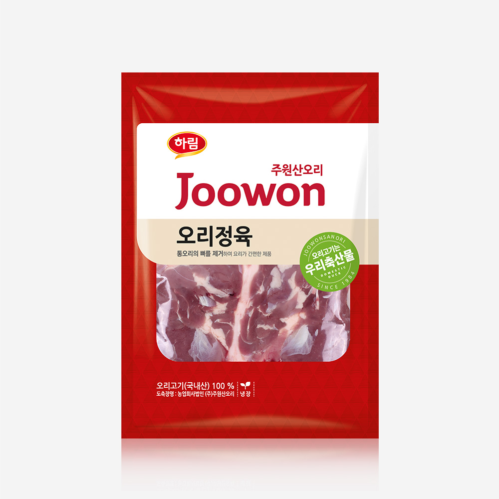 하림 주원산오리 오리 정육 1.1kg(냉장) 뼈없는 순살 통 오리고기 - 메인 이미지