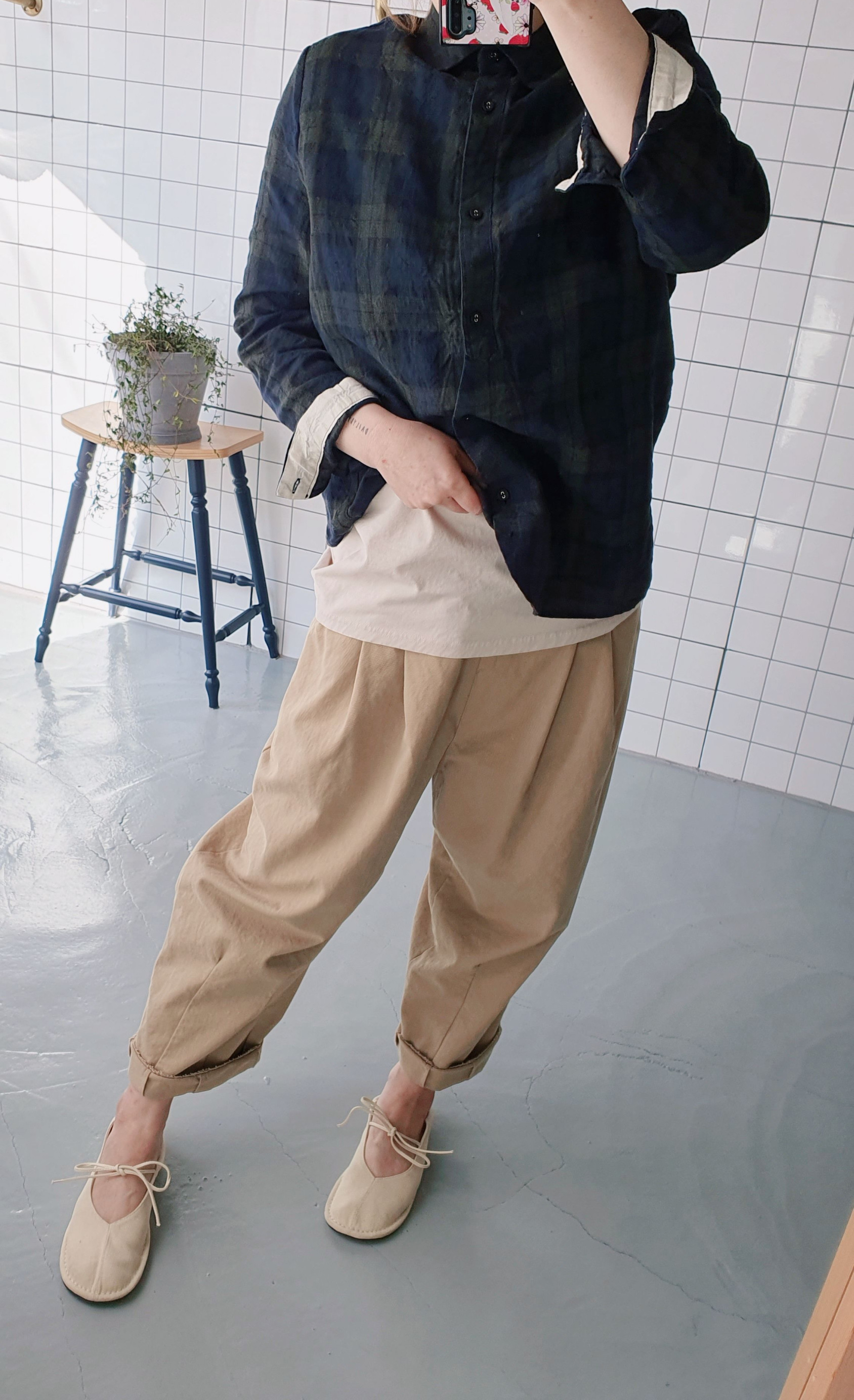 베이직 민소매 기본 라운드 면 티셔츠 이미지 3