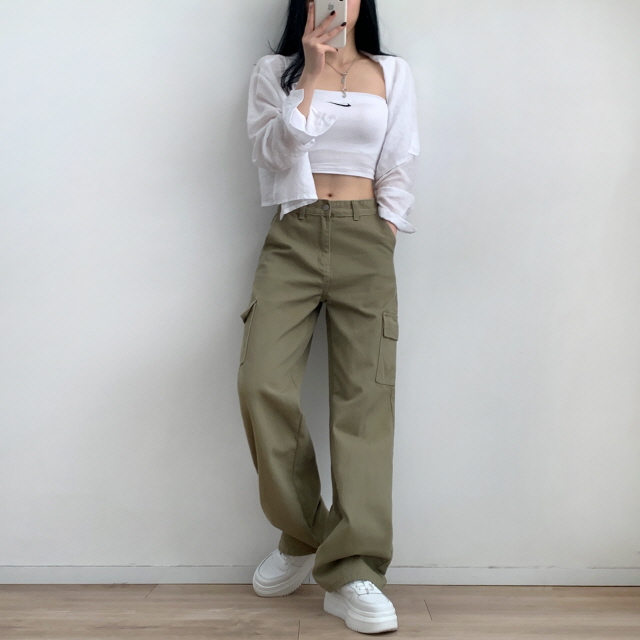 🌼단독특가🌷 [기장선택/~2XL] 올웨이즈 y2k 카고 비죠 비조 와이드 팬츠 5color 상세 이미지 21