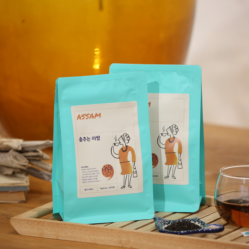 우유를 더한 밀크티로 신난 아침 춤추는 아쌈 홍차 블랙티 밀크티용 아쌈티 ASSAM 75g, 1개 - 상세 이미지 4
