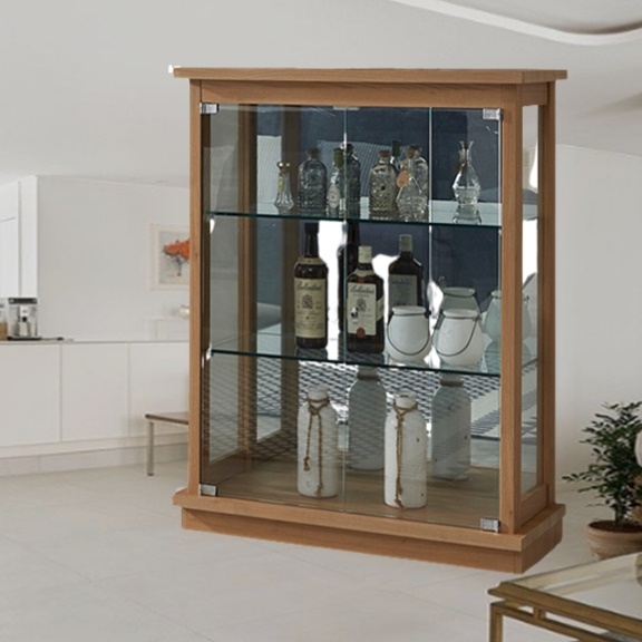 고급장식장 거실유리장 원목유리장식장 작은 장식장 700