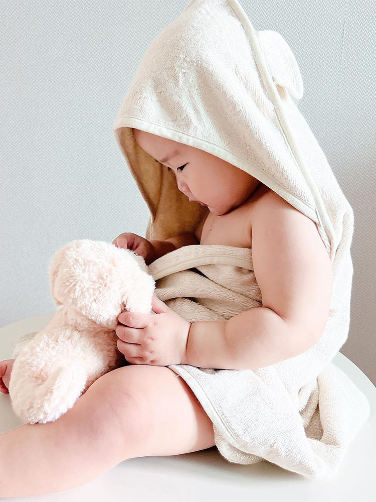라비베베 밤부 아기 목욕타월 유아 신생아 수건 비치 타올
