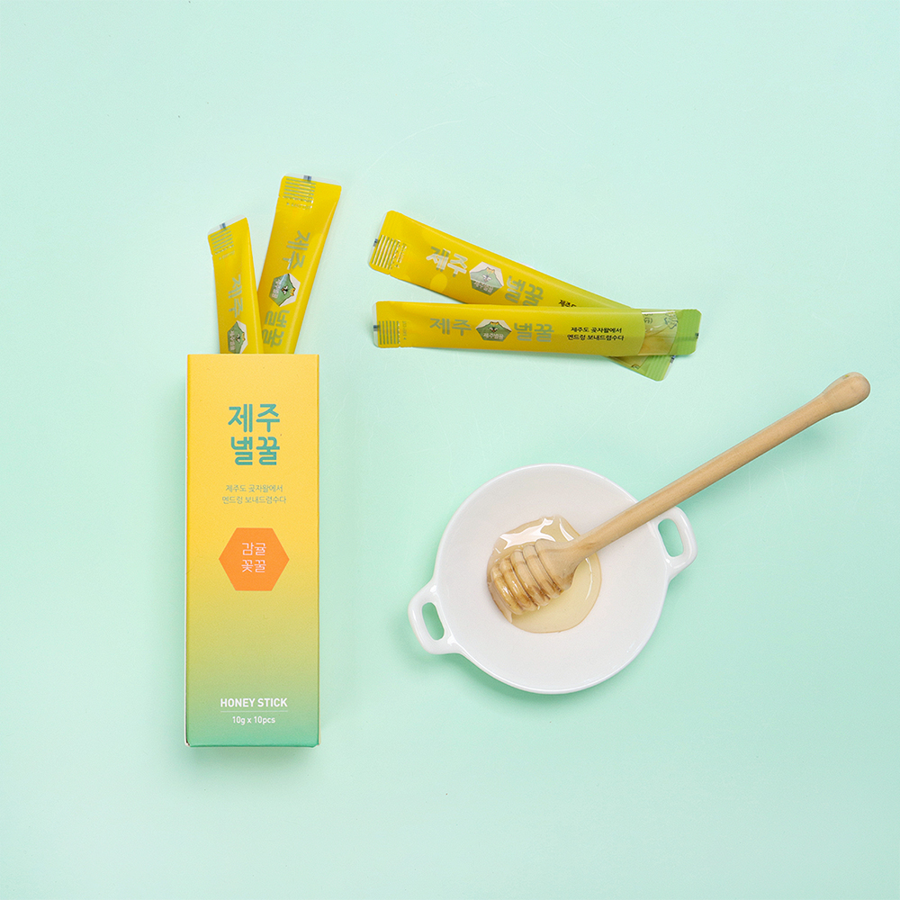 제주 벌꿀 감귤꿀 감귤꽃꿀 단품 10개입