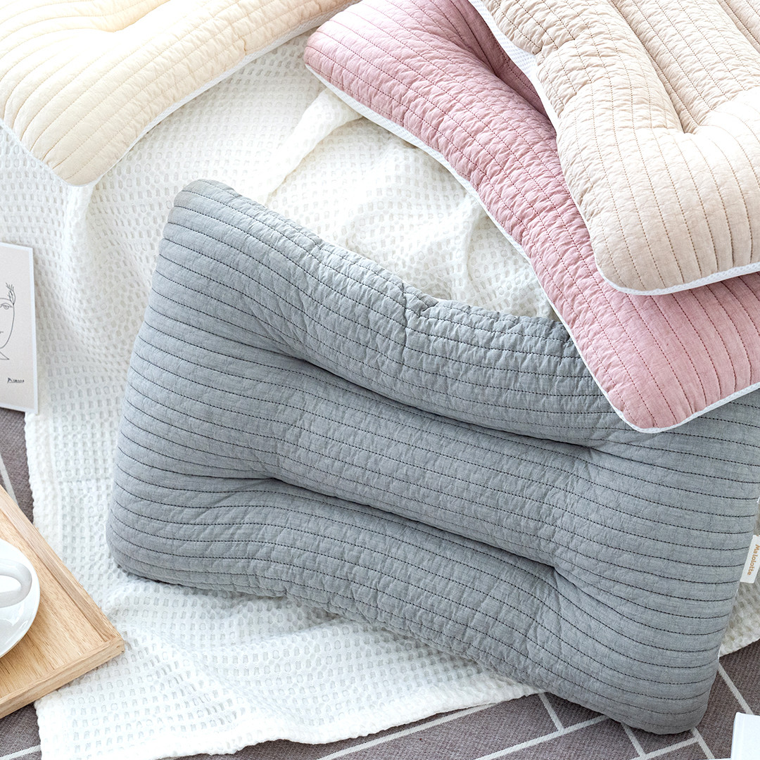 마롤로뜨 어린이 베개 3중거즈 빨아쓰는 경추 주니어 초등 학생 아동 아이보리