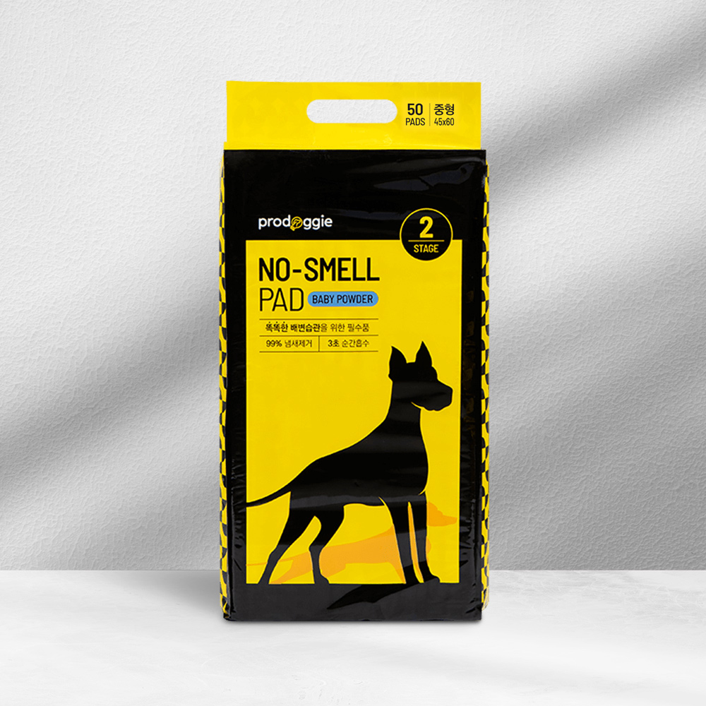 강아지배변패드 프로도기 노스멜패드 베이비파우더향 중형, 50매입, 1개
