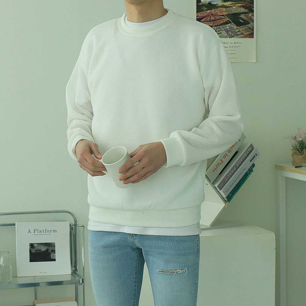남자맨투맨 구김없는 남자 긴팔티 커플맨투맨 - 상세 이미지 3