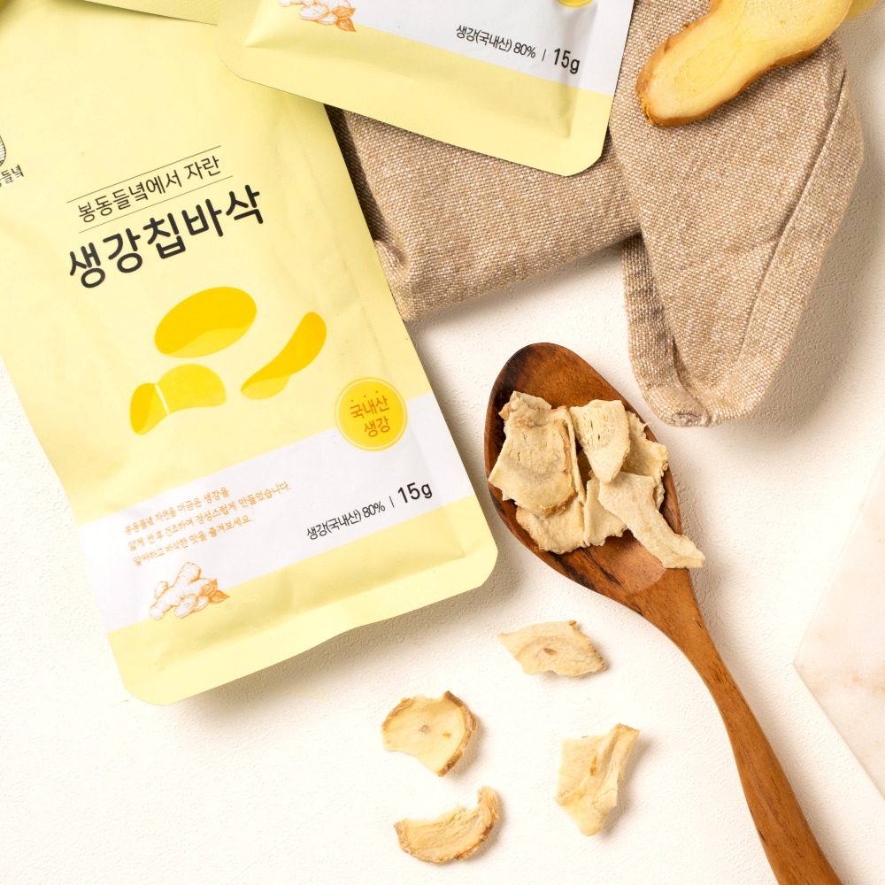 봉동들녘 생산자직송 완주봉동 전통 순수생강칩 생강칩바삭 생강과자 - 상세 이미지 5