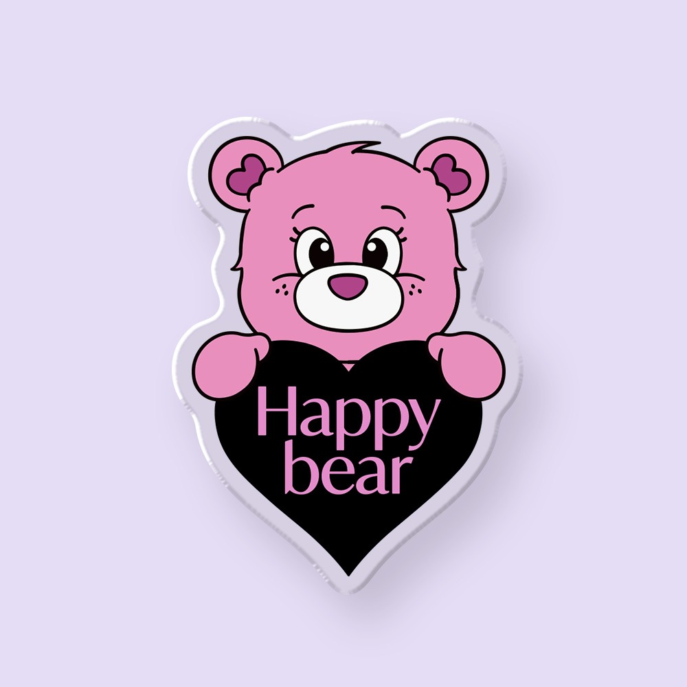 핸드폰 그립 플라톡 제작 조이 체커보드 하트