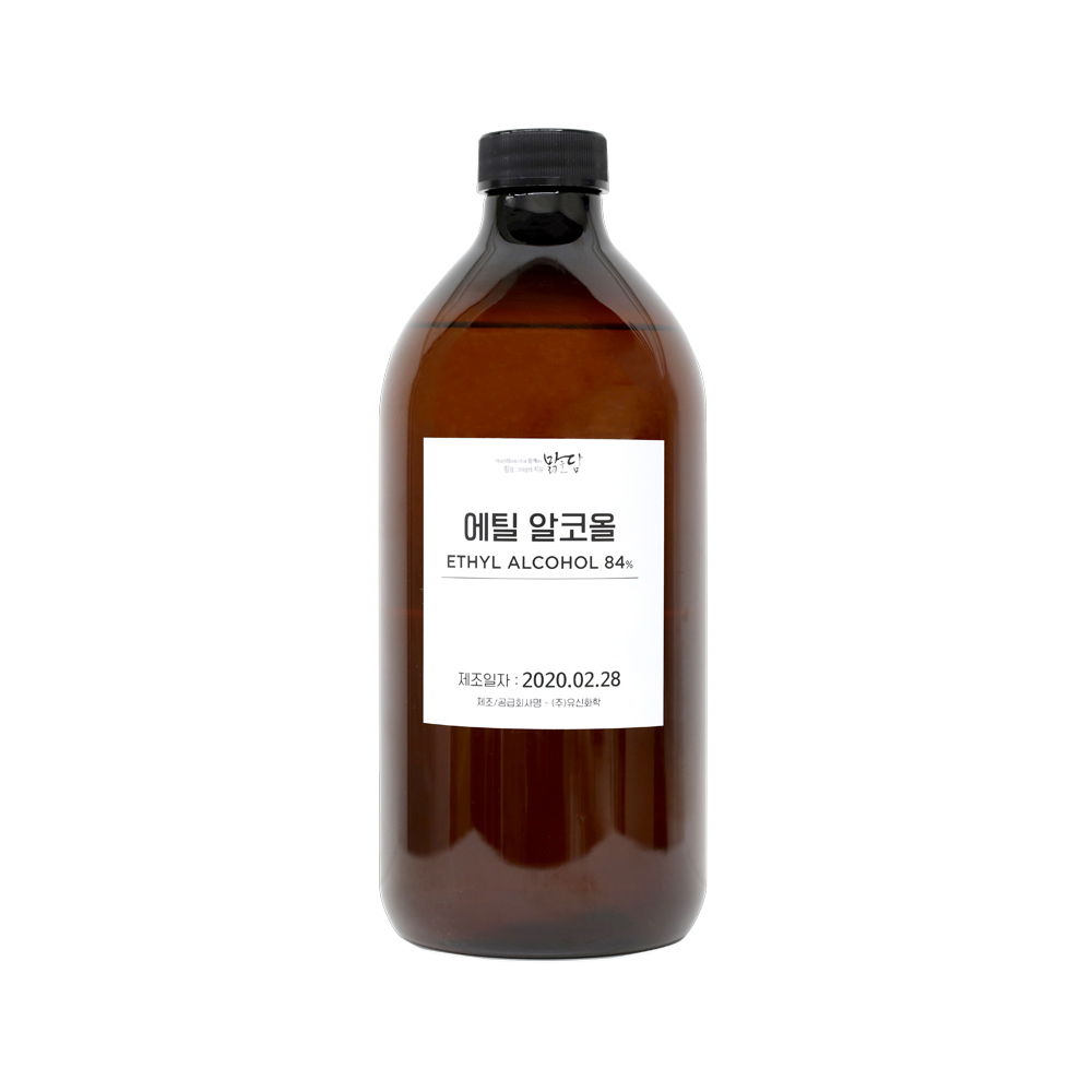 대용량 맑을담 소독용 식물성 에탄올 에틸알코올 84% 1L - 상품 이미지