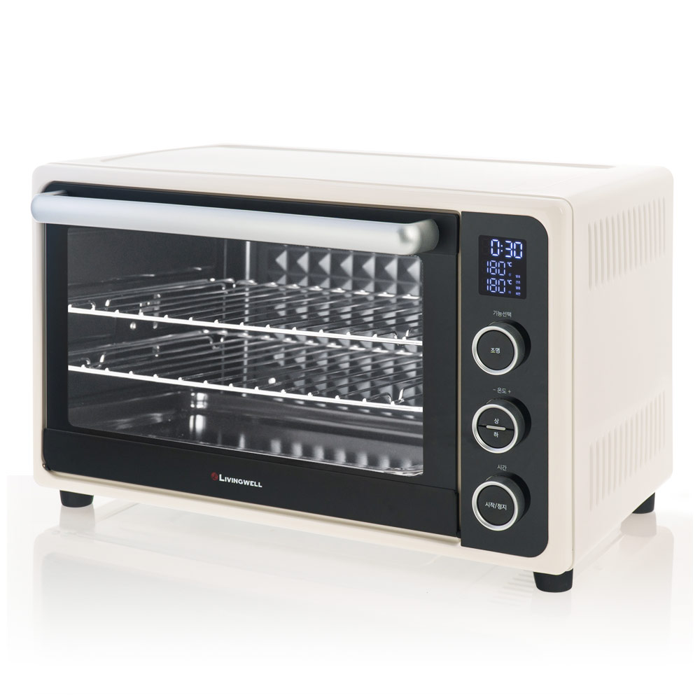 리빙웰 30L 컨벡션 디지털 전기오븐 상하열선 독립조절 베이킹 오븐 OV300A