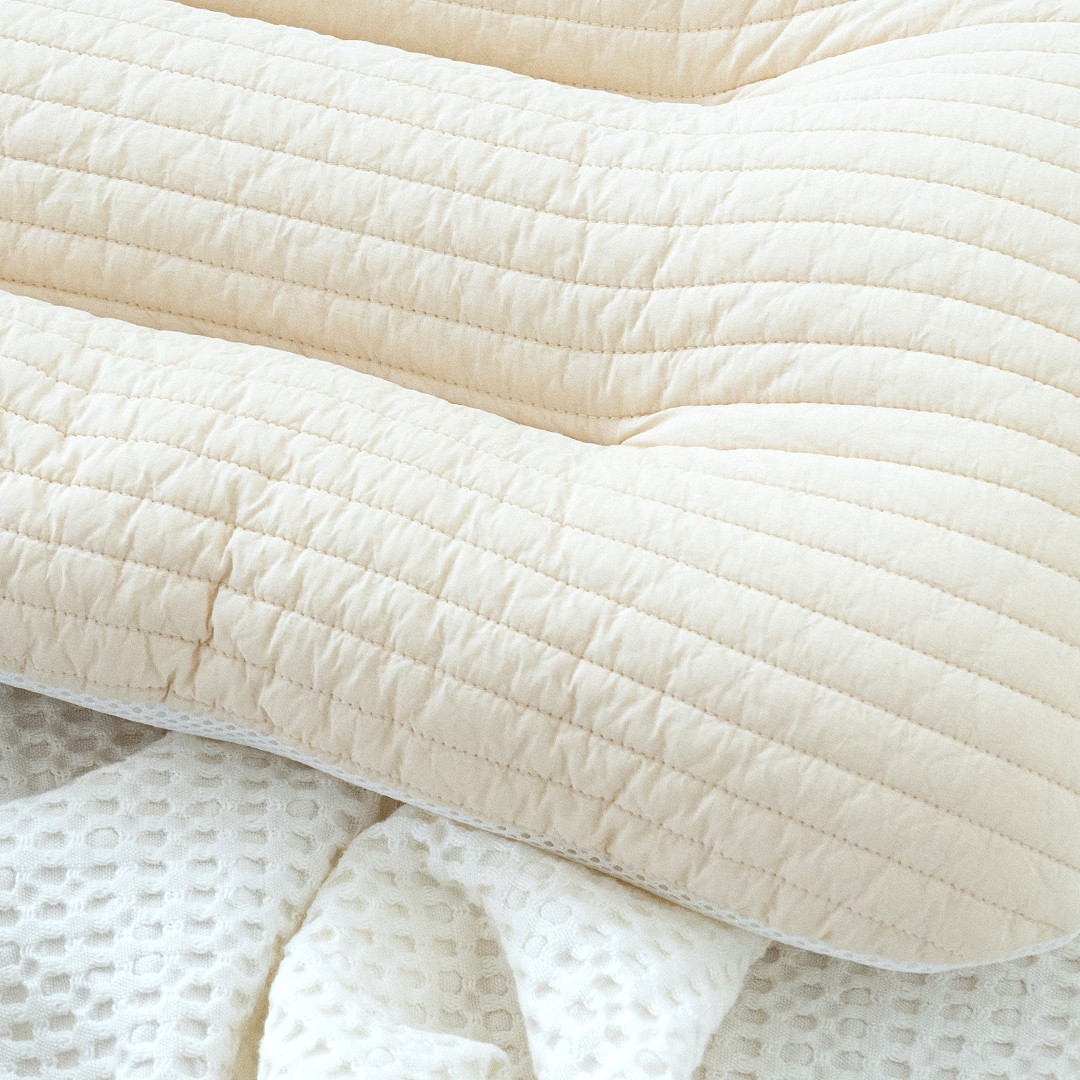 마롤로뜨 어린이 베개 3중거즈 빨아쓰는 경추 주니어 초등 학생 아동 아이보리