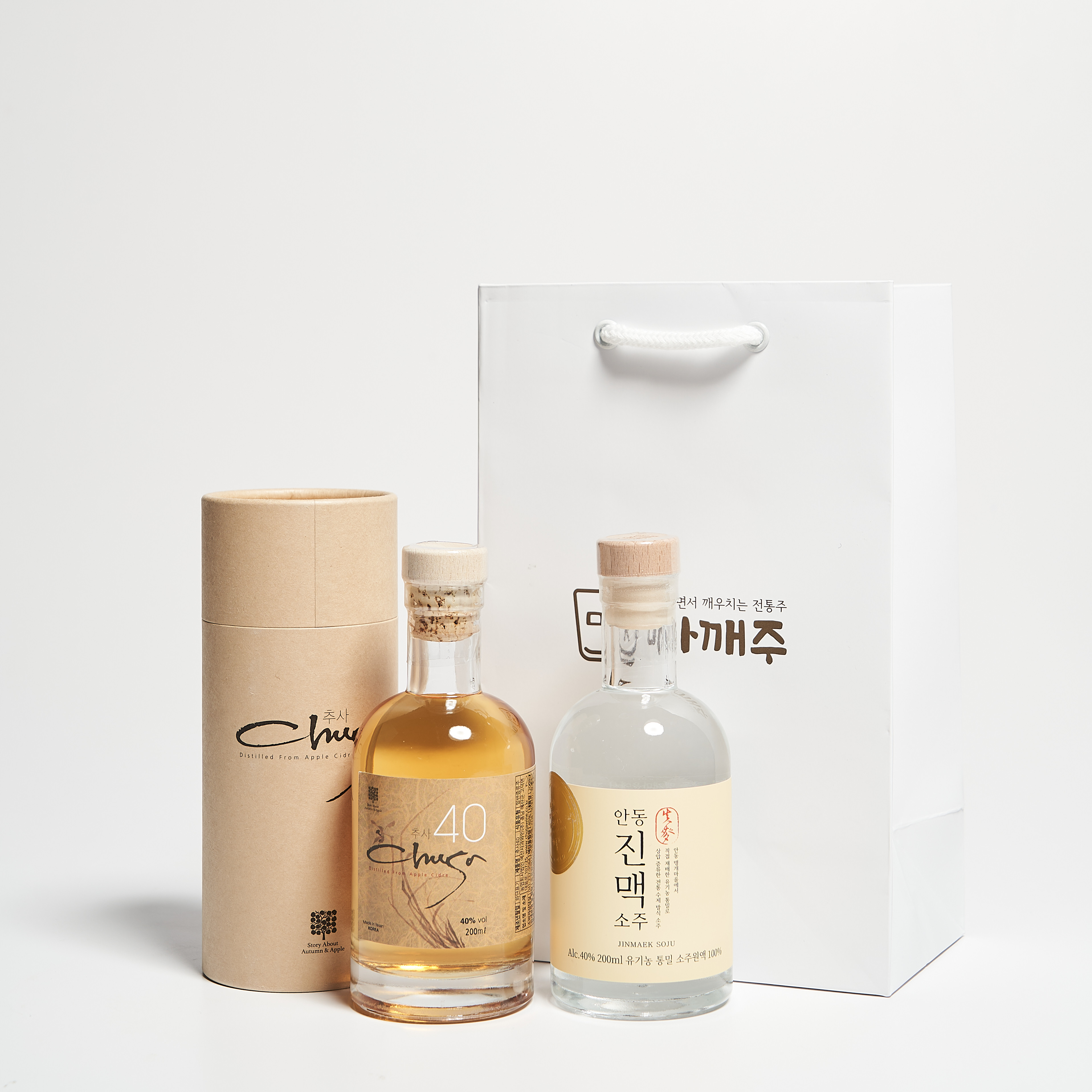 위스키 러버 픽 묶음세트 (진맥소주 40도 200ml+추사 40도 200ml) 쇼핑백포함 - 상세 이미지 2