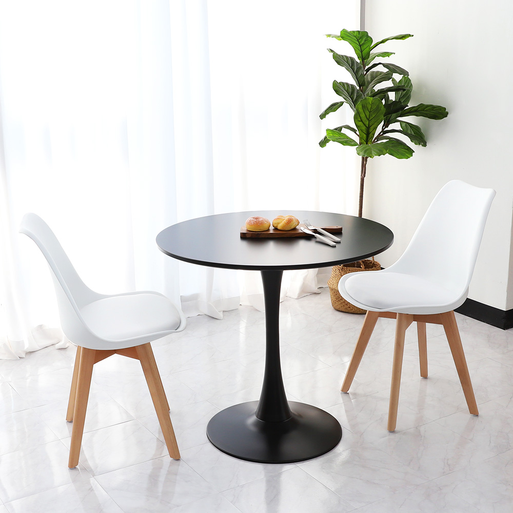 뉴 플로윙 X 도도 화이트 원형 카페 식탁 테이블 세트 600