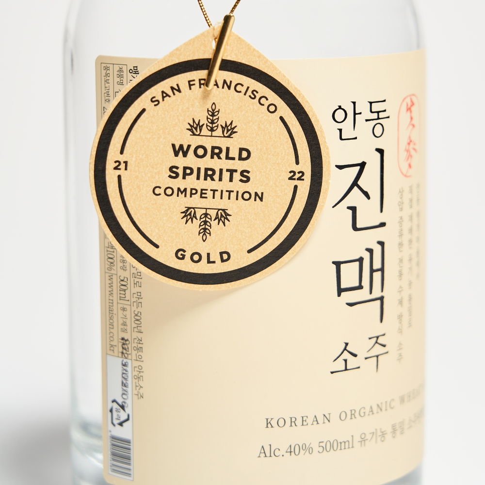 진맥소주 40도 500ml 안동 맹개마을 통밀 증류주 - 상세 이미지 2