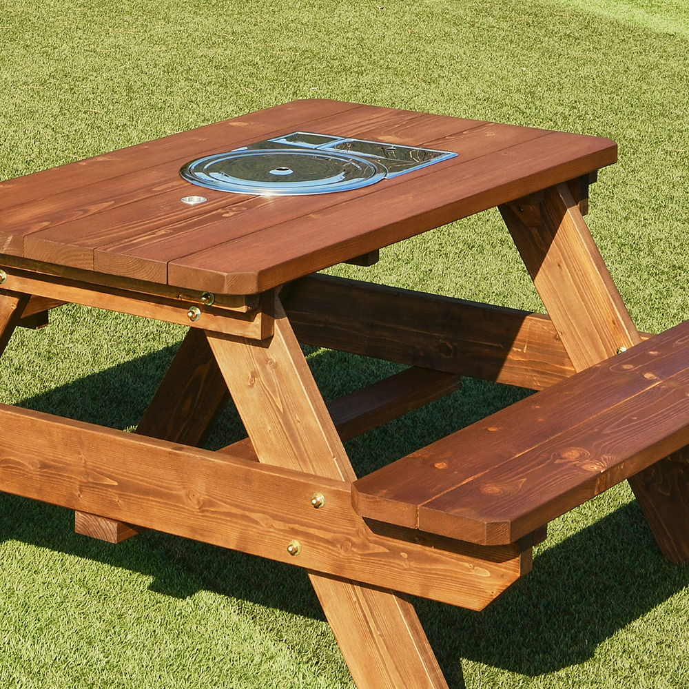 포장마차 테이블 카페 야외 나무 야장 실외 데크 세트 4인무도색