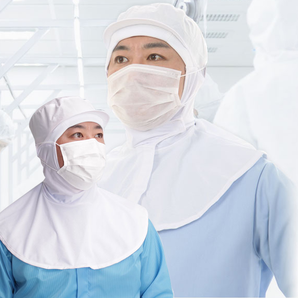 위생모 HACCP 위생용품 국산 날개후드형 남녀공용 식품공장 위생모자 - 상품 이미지