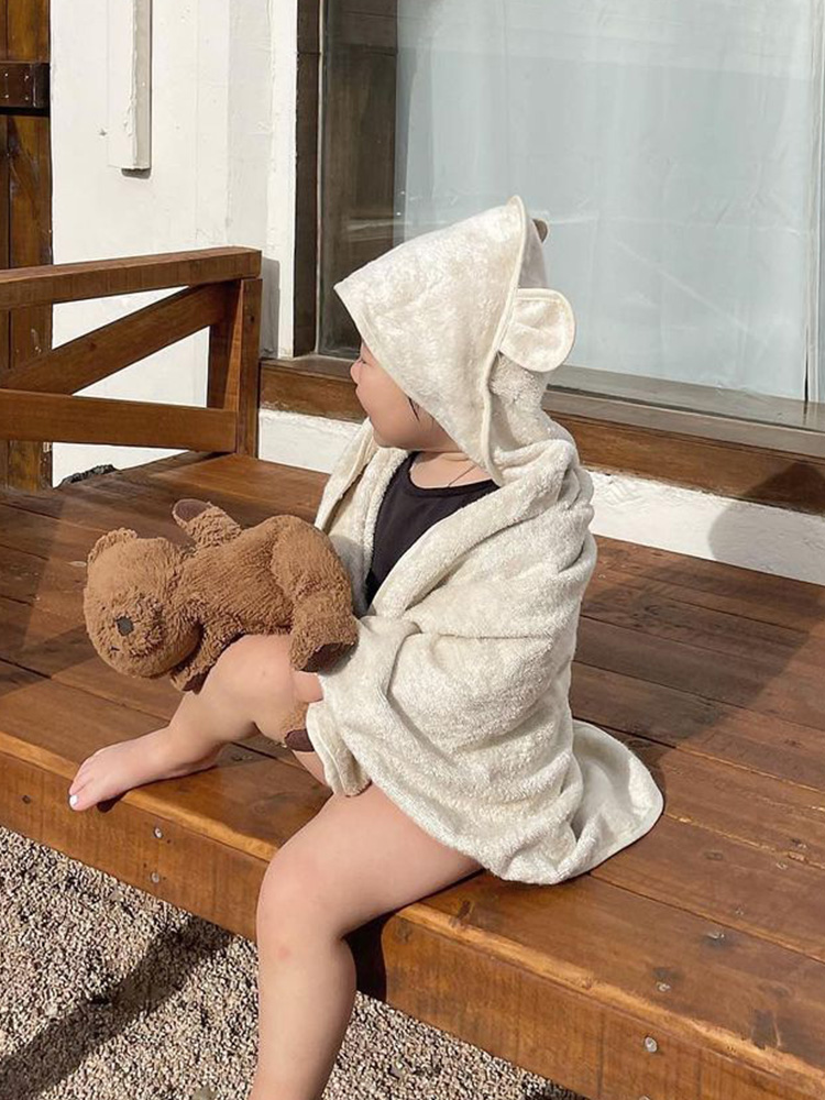 라비베베 밤부 아기 목욕타월 유아 신생아 수건 비치 타올