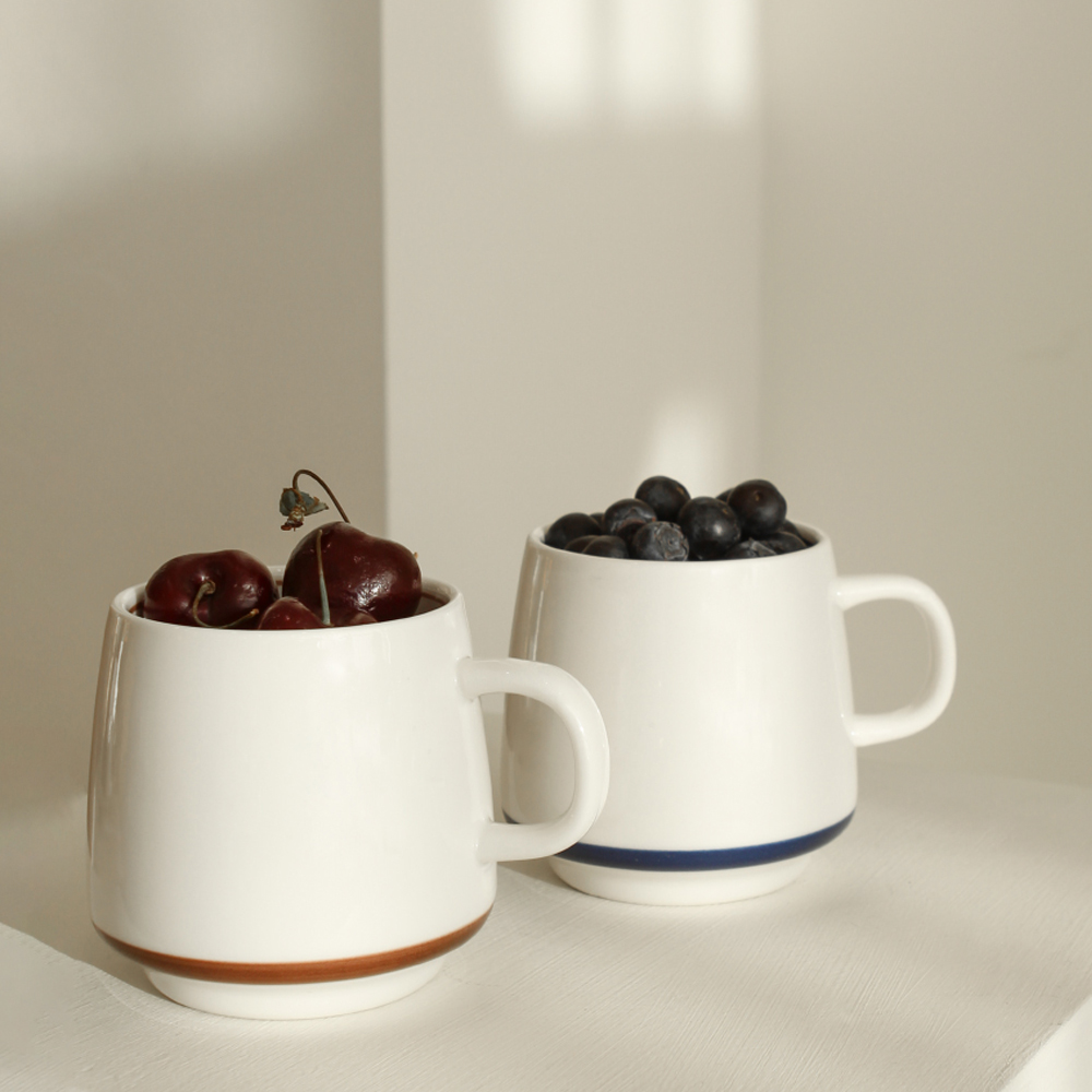시라쿠스 메이플 밴드 도자기 머그 340ml 1P - 상세 이미지 2