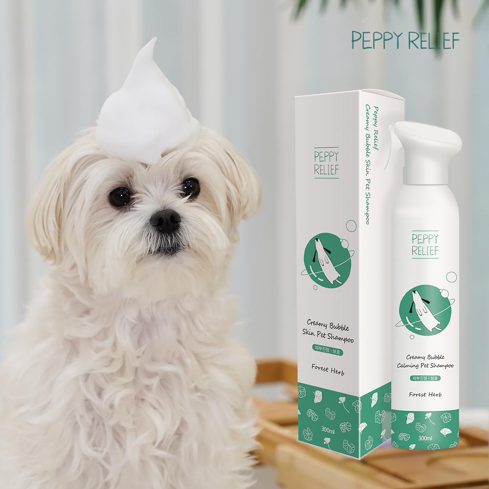 페피릴리프 강아지샴푸 단모용 스킨 휘핑샴푸 300ml 2개