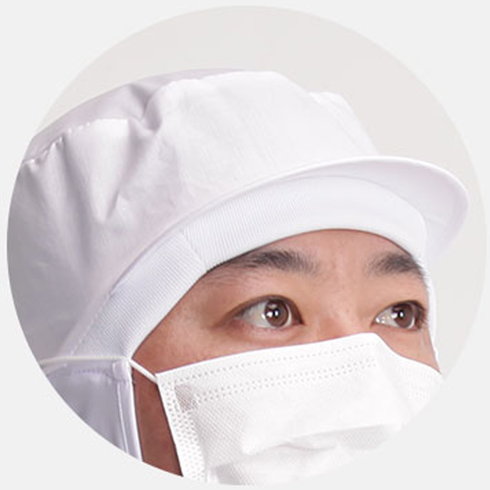 위생모 HACCP 위생용품 국산 날개후드형 남녀공용 식품공장 위생모자 - 상세 이미지 3
