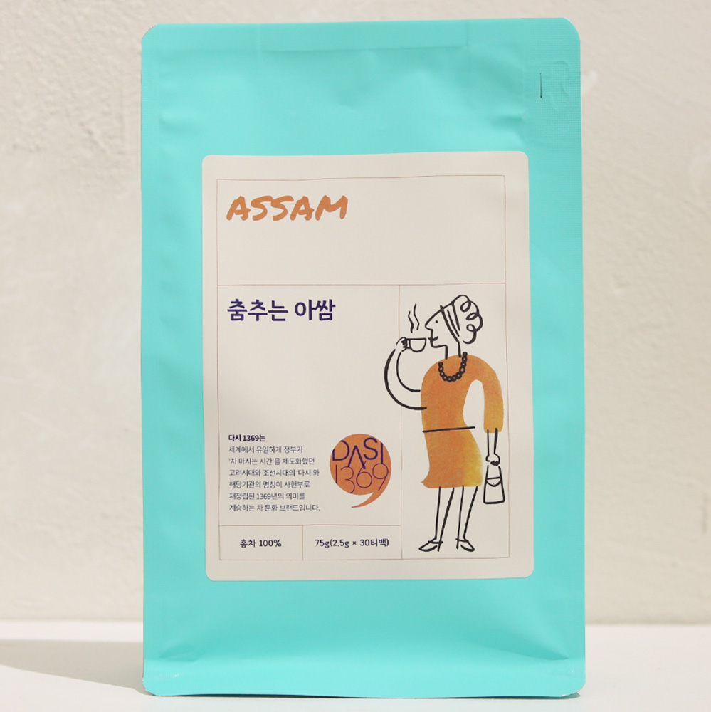 우유를 더한 밀크티로 신난 아침 춤추는 아쌈 홍차 블랙티 밀크티용 아쌈티 ASSAM 75g, 1개 - 상품 이미지