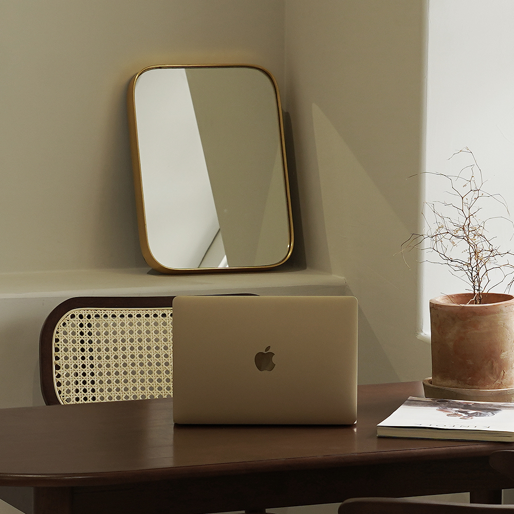 자야캠핑 오울루 금박 골드 인테리어 벽걸이 벽 거울