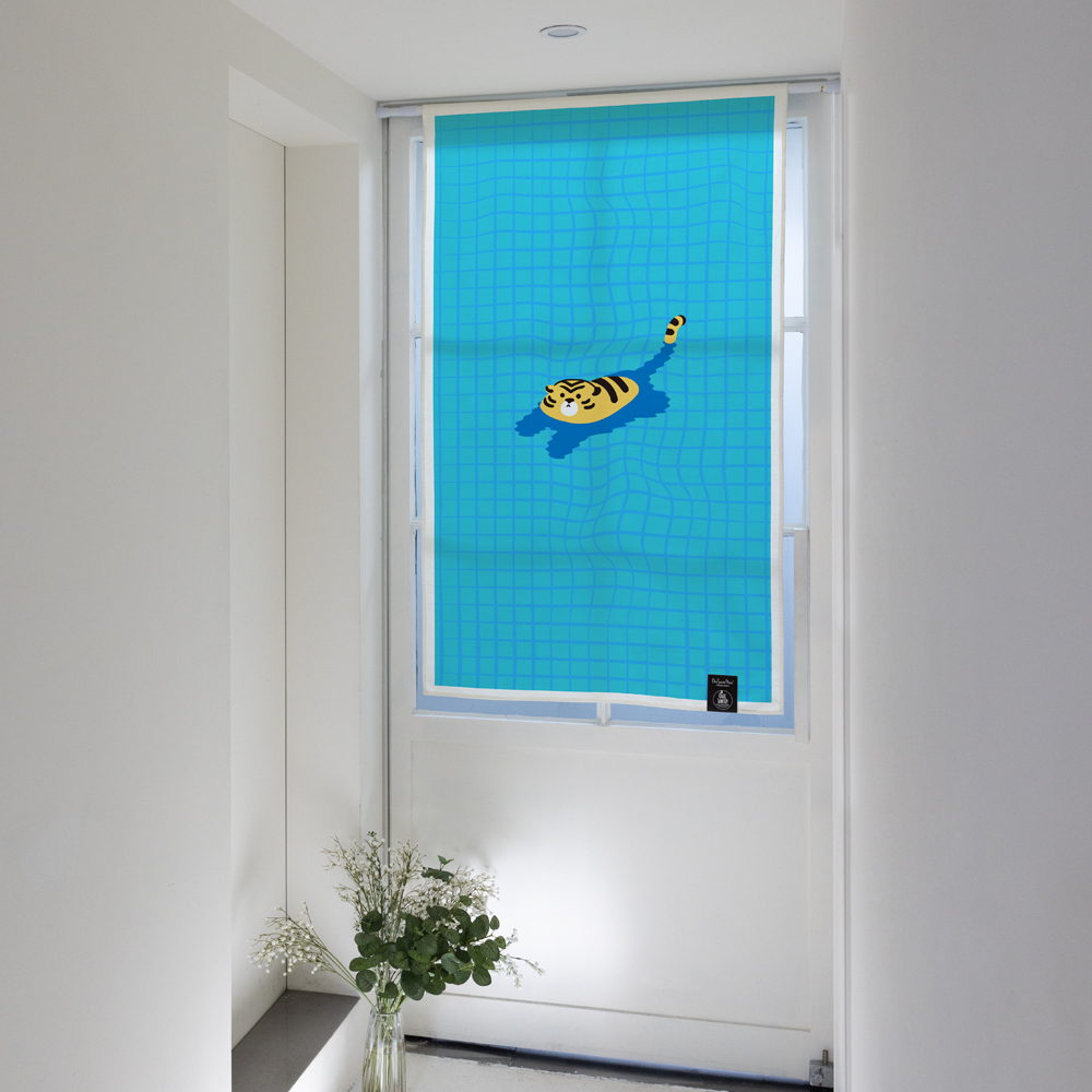 원세븐나인 도어커튼 맹호 역영도 M 가림막커튼 가리개