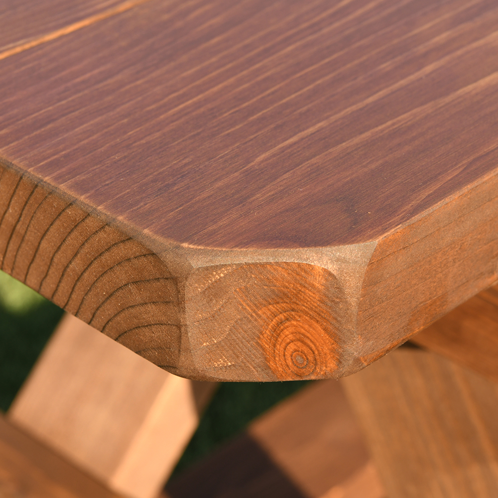 포장마차 테이블 카페 야외 나무 야장 실외 데크 세트 4인무도색