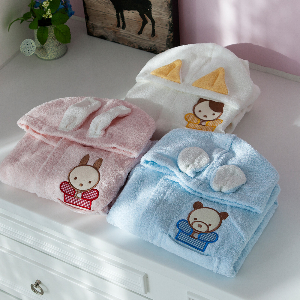 기라로쉬 순면 아동 후드 목욕가운 샤워타올