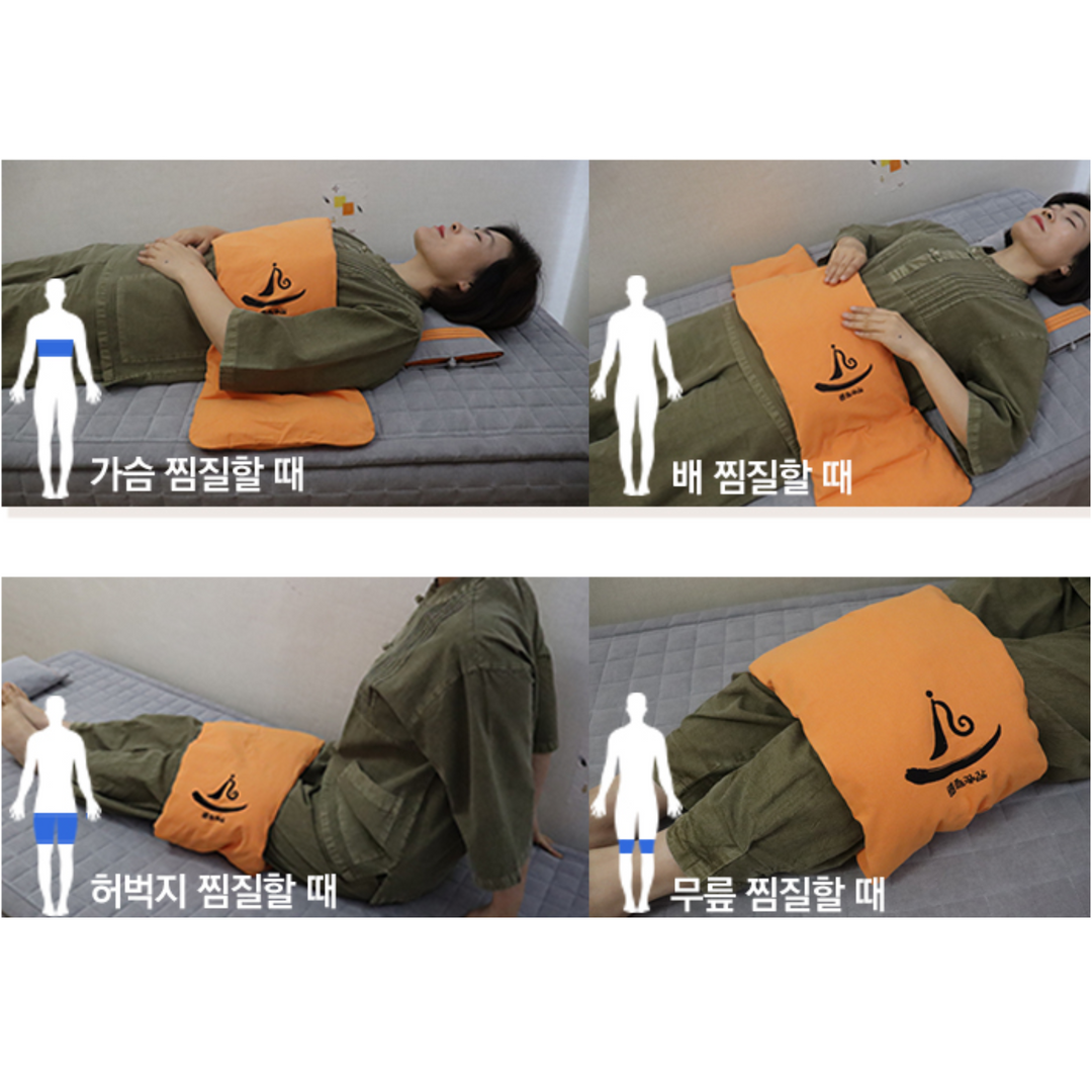 들꽃잠 등 허리 찜질팩 기둥 척추 팥찜질 온열 - 상세 이미지 5