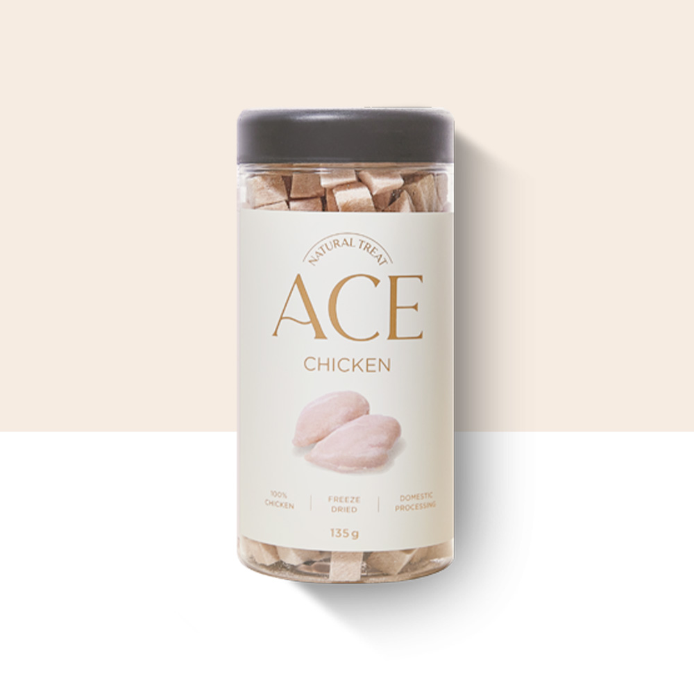 에이스 치킨트릿 고양이 강아지 동결건조 간식 제품 이미지