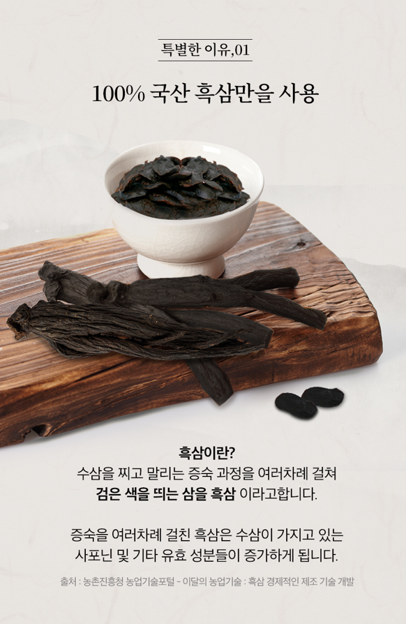 천호엔케어 프리미엄 흑삼 절편 활력 20g x 6개 - 상세 이미지 3
