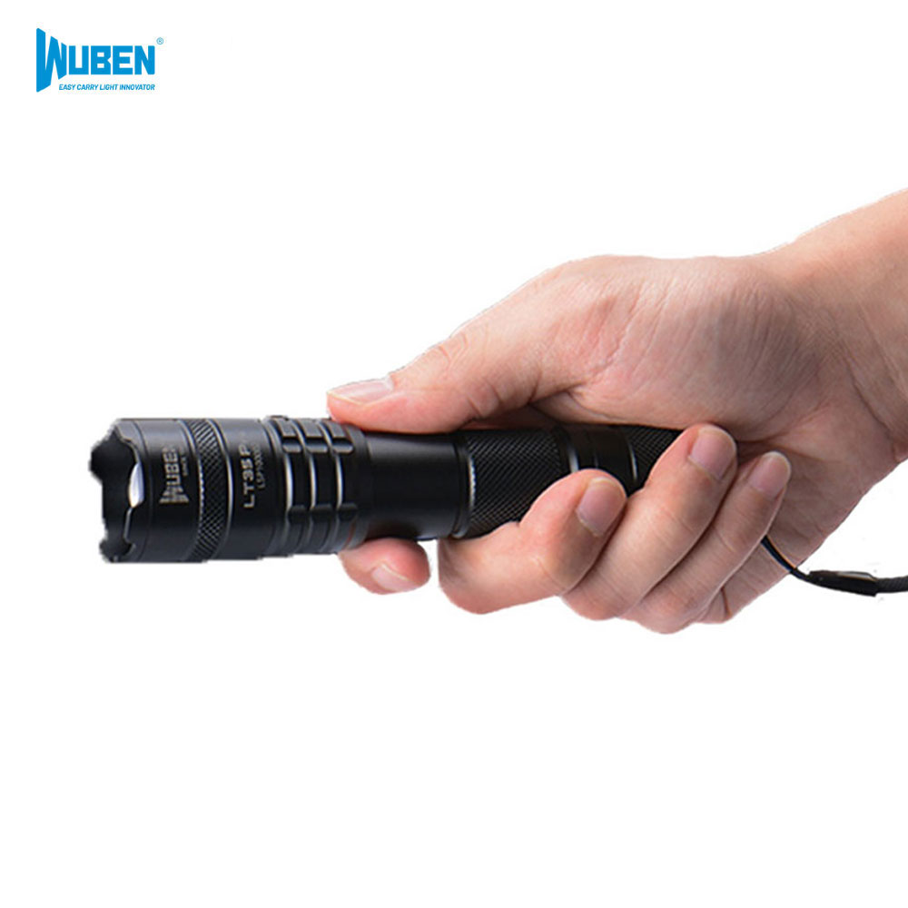 우벤 LT35 PRO 줌 기능 탑재 손전등 1200루멘 고휘도 랜턴 충전식 LED후레쉬 - 상세 이미지 4