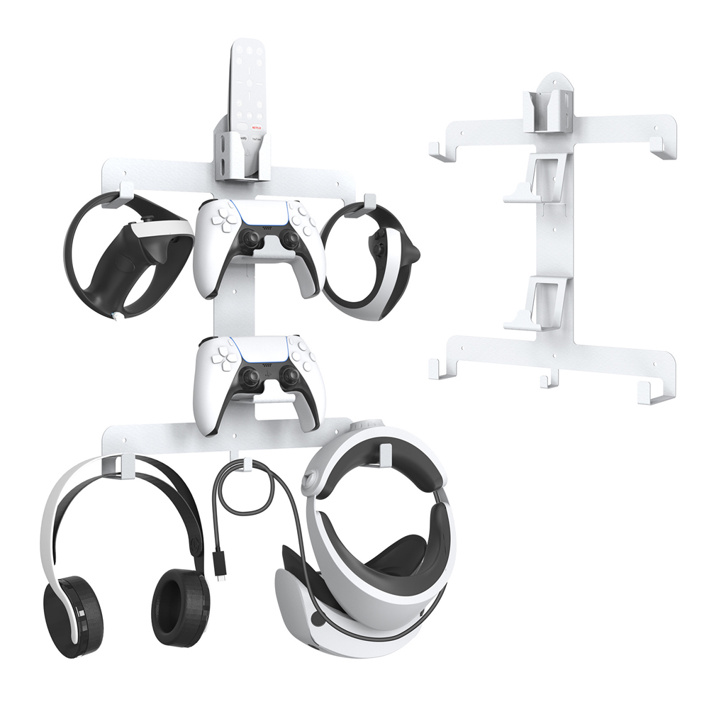 PS VR2 벽걸이 멀티 거치대 PS5 듀얼센스 컨트롤러 헤드셋 거치대 - 상품 이미지