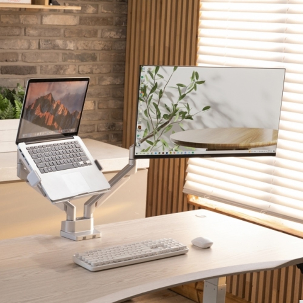 카멜마운트 고중량 높이조절 32인치 27인치 USB 고든 상하각도조절 모니터거치대 - 상세 이미지 4