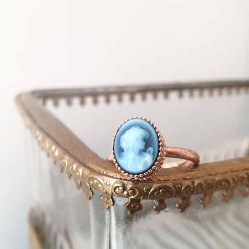 까메오 반지 14K 핑크골드 [그레이스r] - 상세 이미지 4