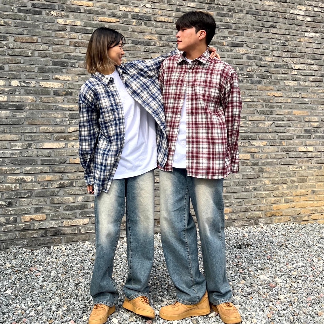 [UNISEX] 무드 체크 셔츠 (3 Color) - 상세 이미지 2