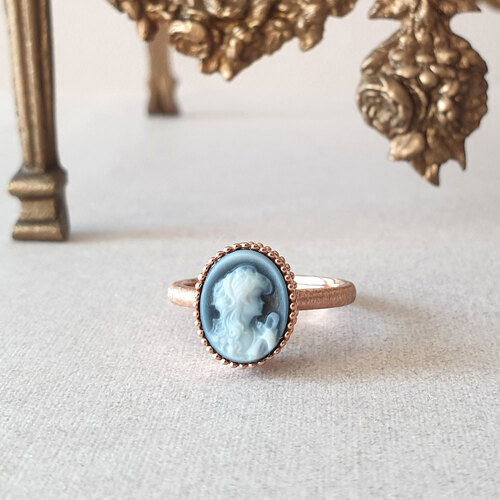 까메오 반지 14K 핑크골드 [그레이스r]