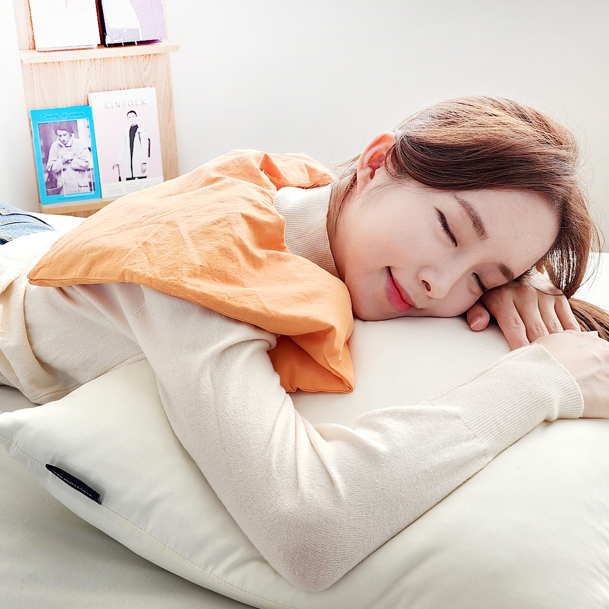 들꽃잠 등 어깨 찜질팩 행복활짝 허리 배 다용도 온열 팥찜질 - 상세 이미지 4