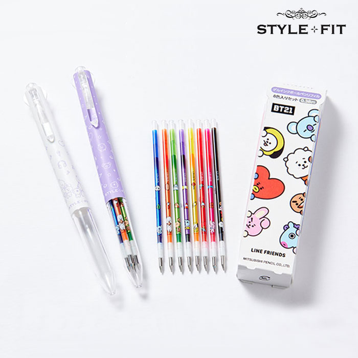 유니 스타일핏 UNI STYLE FIT 스페셜 에디션 BT21 홀더 리필심 - 상품 이미지