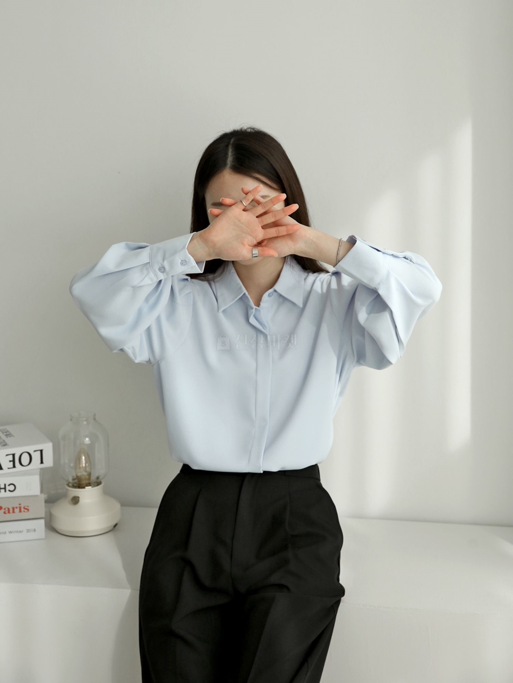 링클프리셔츠 쉬폰블라우스 면접블라우스 정장 오피스룩 하객룩 긴팔 반팔 남방 이미지 2