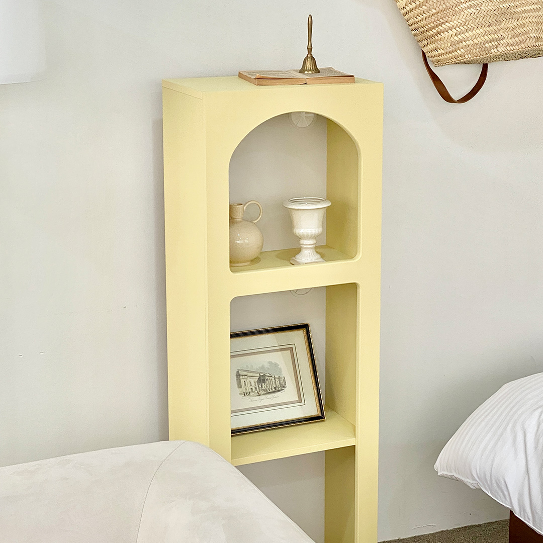 윈썸 달리아 400 틈새 좁은 수납장 인테리어 타공형 3단 장식장