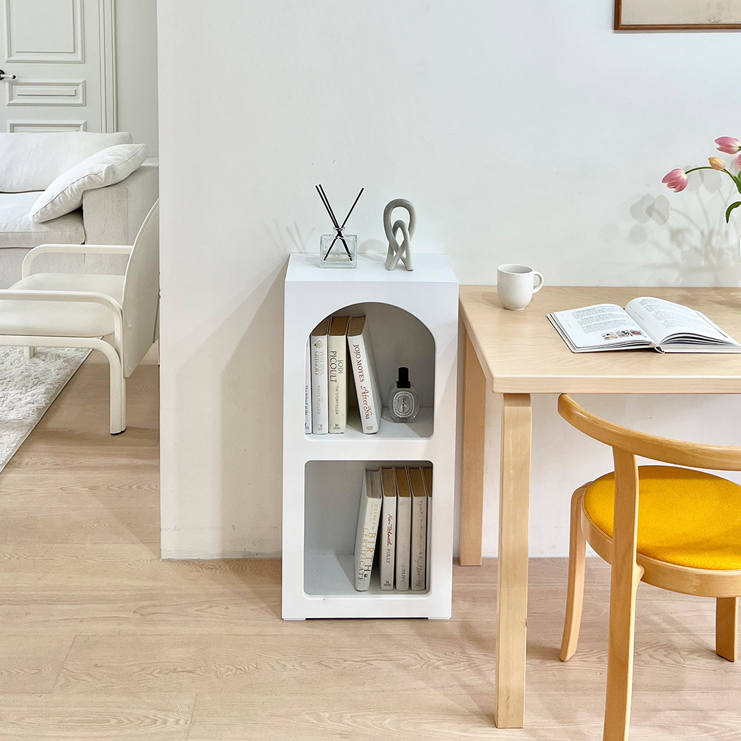 윈썸 달리아 400 인테리어 비정형 수납 타공 2단 장식장