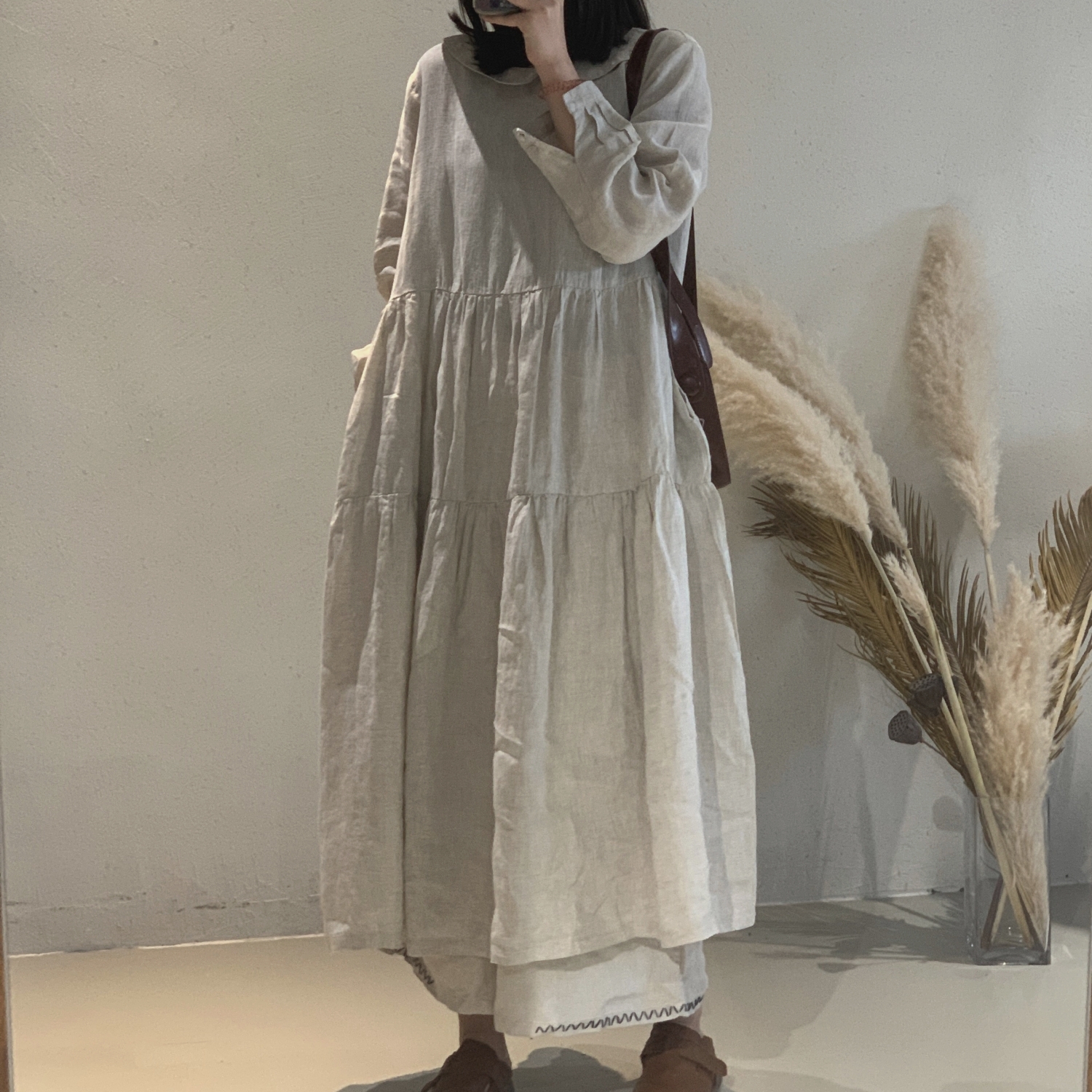 캉캉 빅사이즈린넨원피스 77사이즈원피스