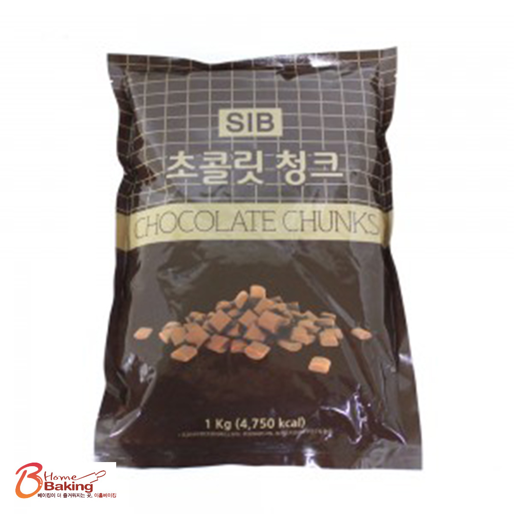 리얼초콜릿청크 1kg 다크초콜릿 초코청크 초코칩 쿠키 머핀데코 - 상품 이미지
