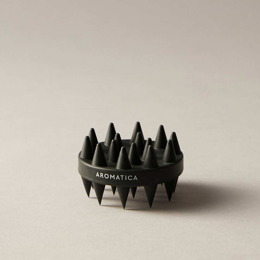 아로마티카 듀얼 스칼프 케어 샴푸 브러쉬 68x42mm 두피 스케일링 마사지 딥클렌징