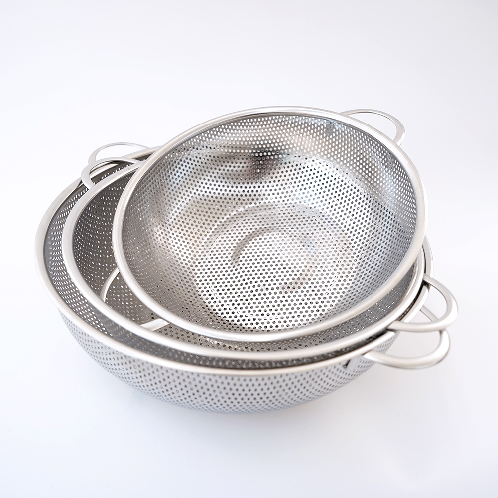 스텐비 양수 스텐 채반 채망 펀칭볼 소쿠리 25cm - 상세 이미지 4