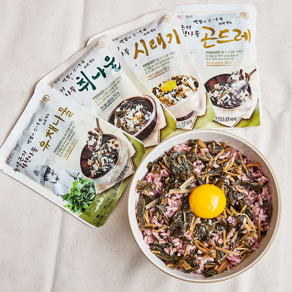 정선 윤영근의 착한나물 4종 20팩 집들이 선물세트 이미지 7